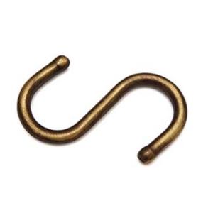 GANCIO AD S OTTONE SPAZZOLATO MM.52