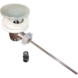 PILETTA SCARICO AUTOMATICO CON ASTA POP UP CROMO 1"1/4