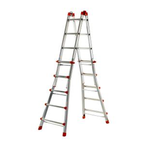 SCALA TELESCOPICA ALLUMINIO 5+5 PEPPINA GIGANTE ALU150DLGS AL040