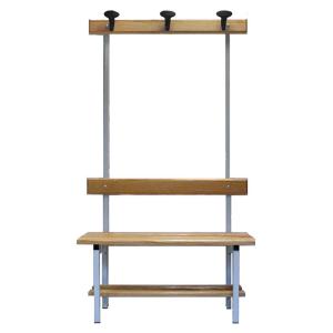 PANCA SPOGLIATOIO 3 P CM.100X36X180 C/SPALLIERA