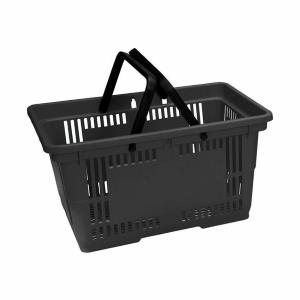 CESTINO SPESA 2 MANICI NERO LT.20 RABTROLLEY