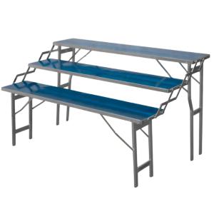 BANCO CON VETRORESINA A 2 GRADINI CM 150