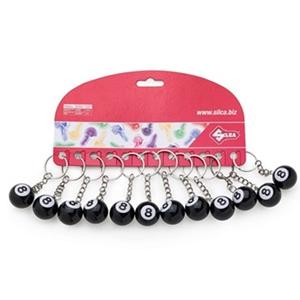PORTACHIAVI PALLA DA BILIARDO N° 8 -12 PZ