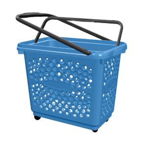 CESTONE TROLLEY PANARO LT. 55 AZZURRO 100% RICICLO IND.LE
